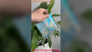 หน้าจอหน้าต่างโลหะสีสันสดใสลวดตาข่ายตกแต่งสีไล่ระดับสีจาง