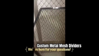 วิดีโอระยะใกล้โดยละเอียดของ Metal Mesh สำหรับตัวแบ่งพื้นที่