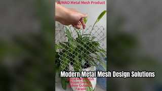 หน้าจอซุ้มตกแต่งตาข่ายโลหะตาข่ายสถาปัตยกรรมเกลียว