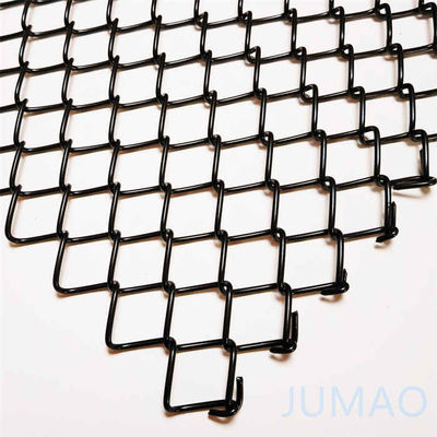 16 มิลลิเมตร Hole Coiled Flexible Fireplace Mesh Curtain Screen Screen ช่องจอ