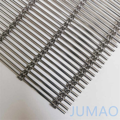 SS304 แผ่นเคลือบ Mesh หน้าต่างจอสถาปัตยกรรม