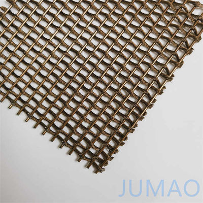 SS304 ทองแดง สถาปัตยกรรม ทองแดง Mesh อาคารกําแพงผ้าม่าน