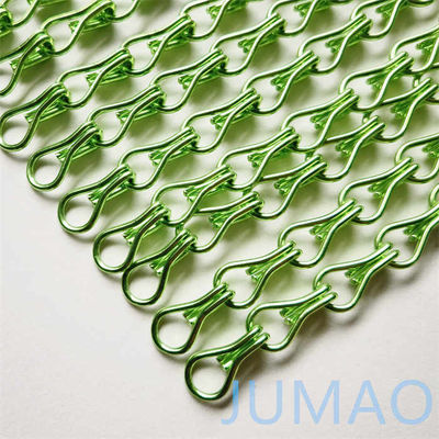 Al Alloy Metal Chain Link Door Fly Curtain Room Divider OEM เครื่องจําหน่ายเครื่องจําหน่ายเครื่องจําหน่าย