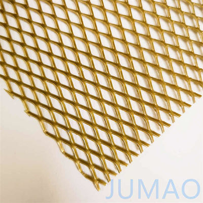 การเคลือบฟลอโรคาร์บอน โครงสร้างโลหะขยายโลหะ extruded Mesh โลหะ