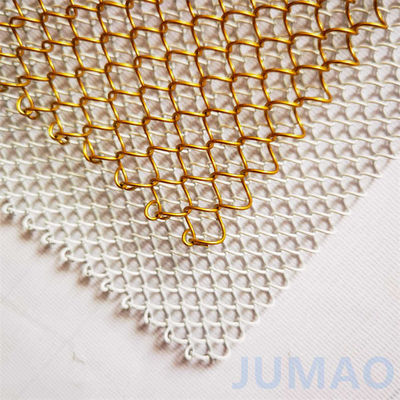 ผ้าม่านโลหะกลมทองคําหรูหราที่มีรูเพชร