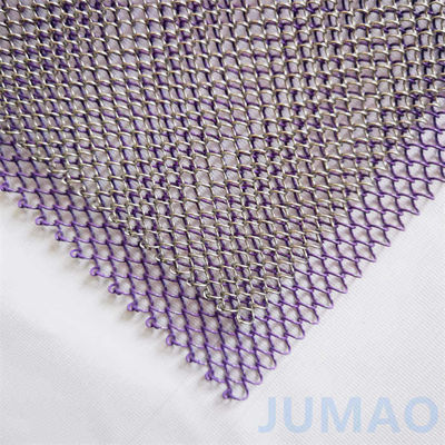 Jumao เหรียญ Mesh ผ้าม่าน Spiral Space Dividers
