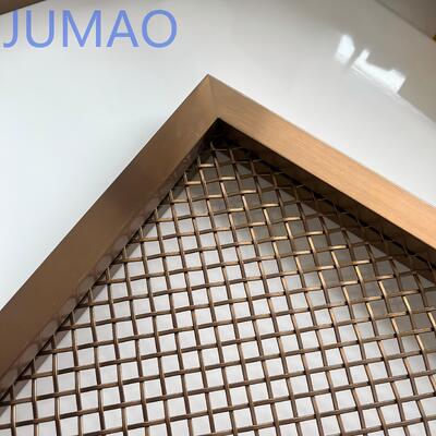 แผงตาข่ายลวดตกแต่งอลูมิเนียม ลวดลายพิเศษสำหรับอาคาร