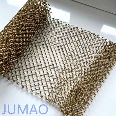 ผ้าม่านโลหะ Mesh สแตนเลสที่ทนทานสําหรับการก่อสร้างสํานักงานและตกแต่งบ้าน