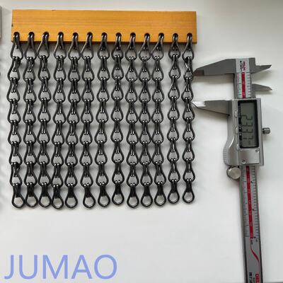 ทองแดง จบโลหะ Chain Link ผ้าม่าน การแก้ไขที่สมบูรณ์แบบสําหรับประตู หน้าต่างและห้องแบ่งในสถานที่ต่าง ๆ