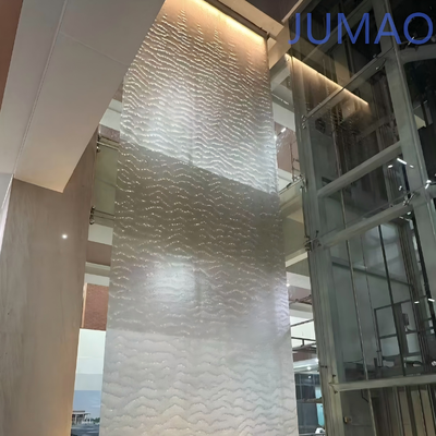 ระบบน้ำตกม่านโลหะพร้อมปั๊มสำหรับตกแต่งภูมิทัศน์ในร่ม